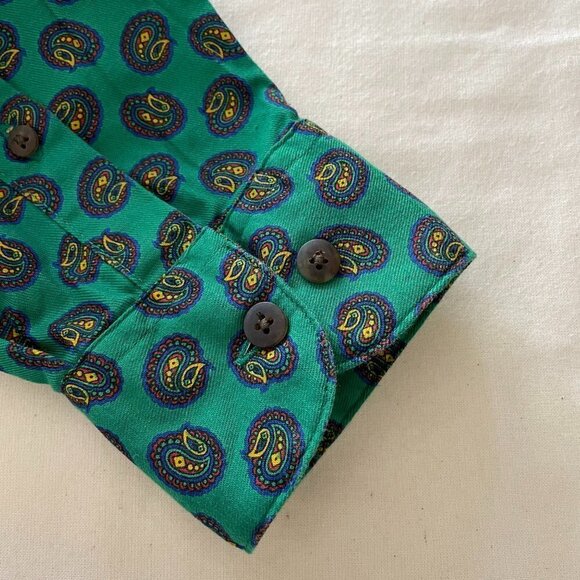 90s Gap Oversized Shirt - Paisley Print - Picture 10 of 12